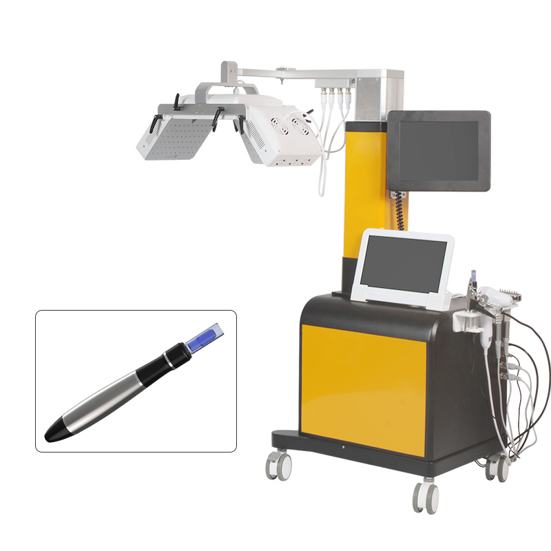 Professional 5 in 1 Scalpmassager Brush Analyzer Machine for Hair Care Red Light Laser Therapy Hair Regrowth Therapy Machine