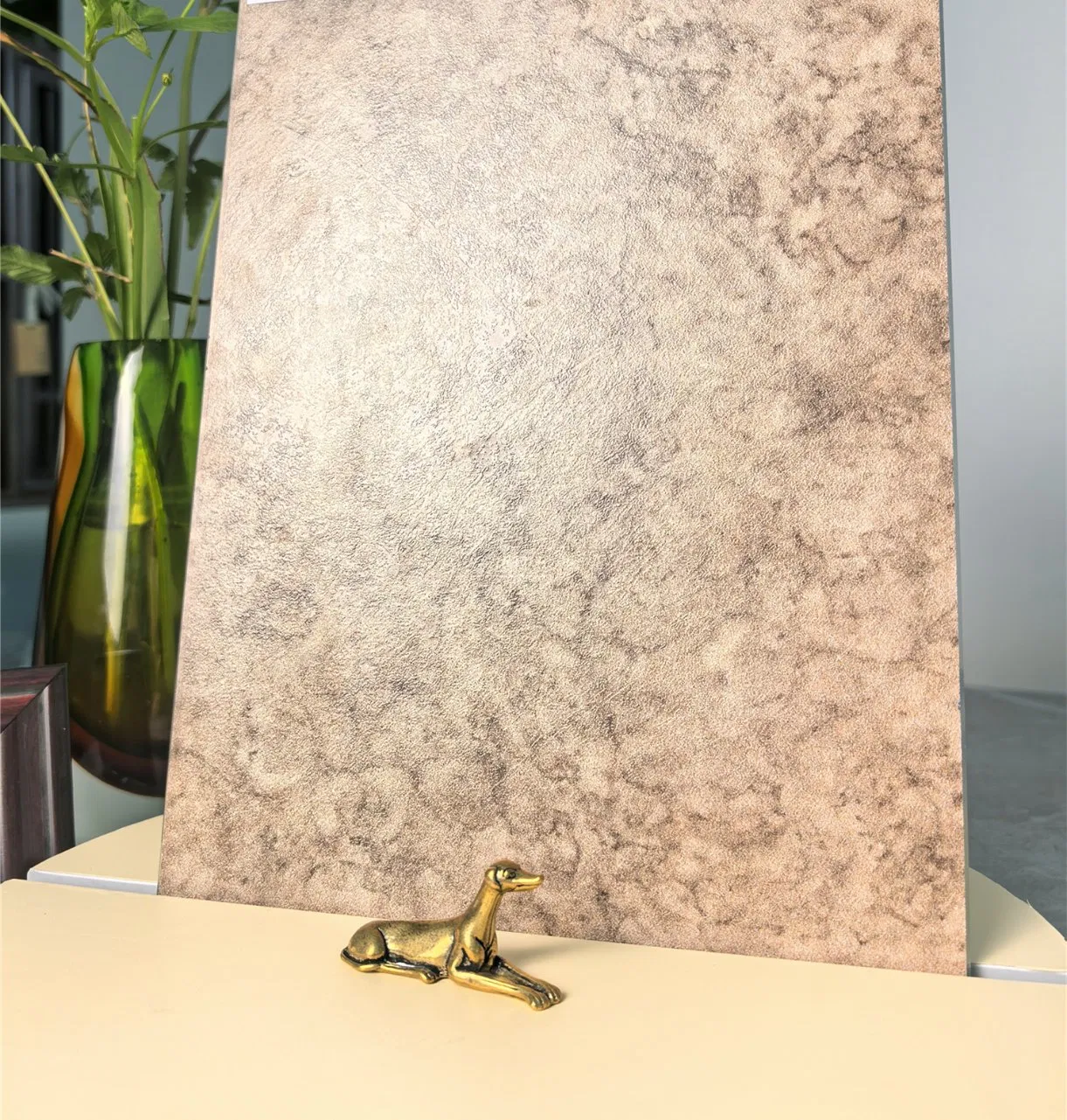 High Quality High Tempered Marble Color Glaze Glass