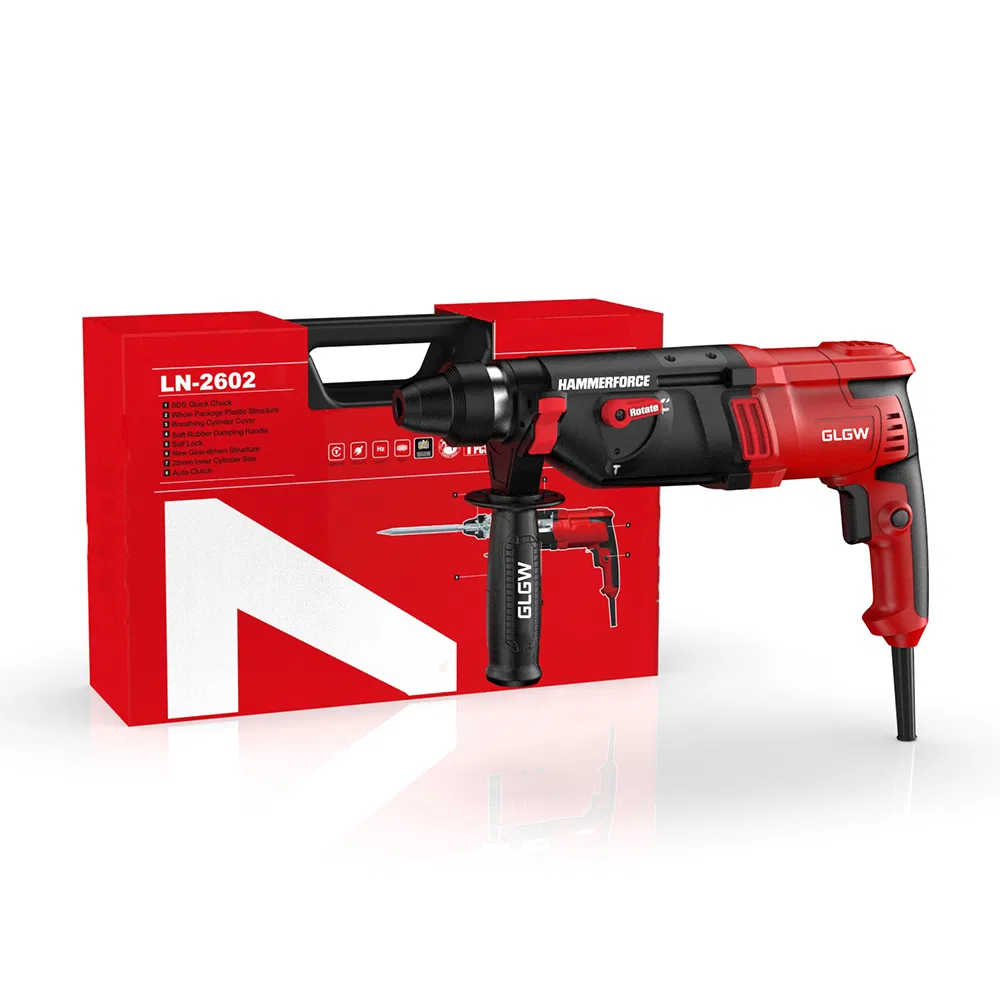 Glgw Power Tools 850W 25mm Rotomartillo Electric Rotary Hammer Drill Machine with SDS Quick Change Chuck