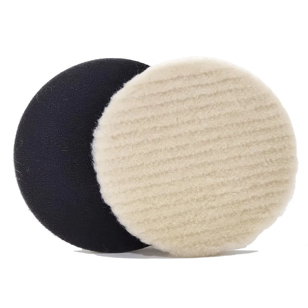 Shineopen Best Durable Natural Sheepskin Wool Polishing Pads