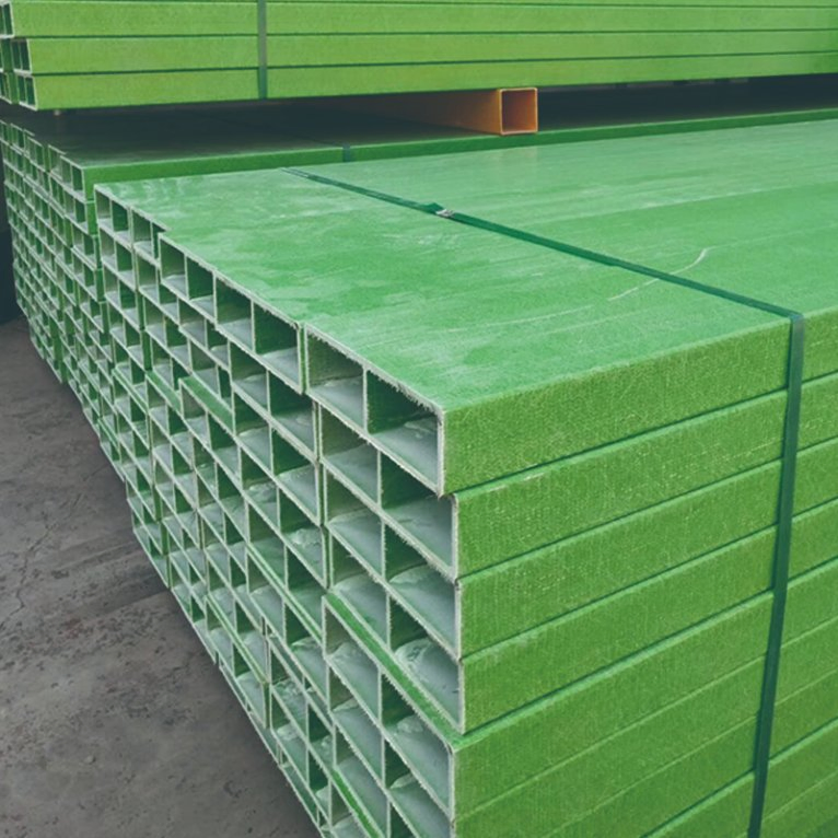 High Strength Pultruded Fiberglass Beam GRP Profile Roof Truss FRP Purlin