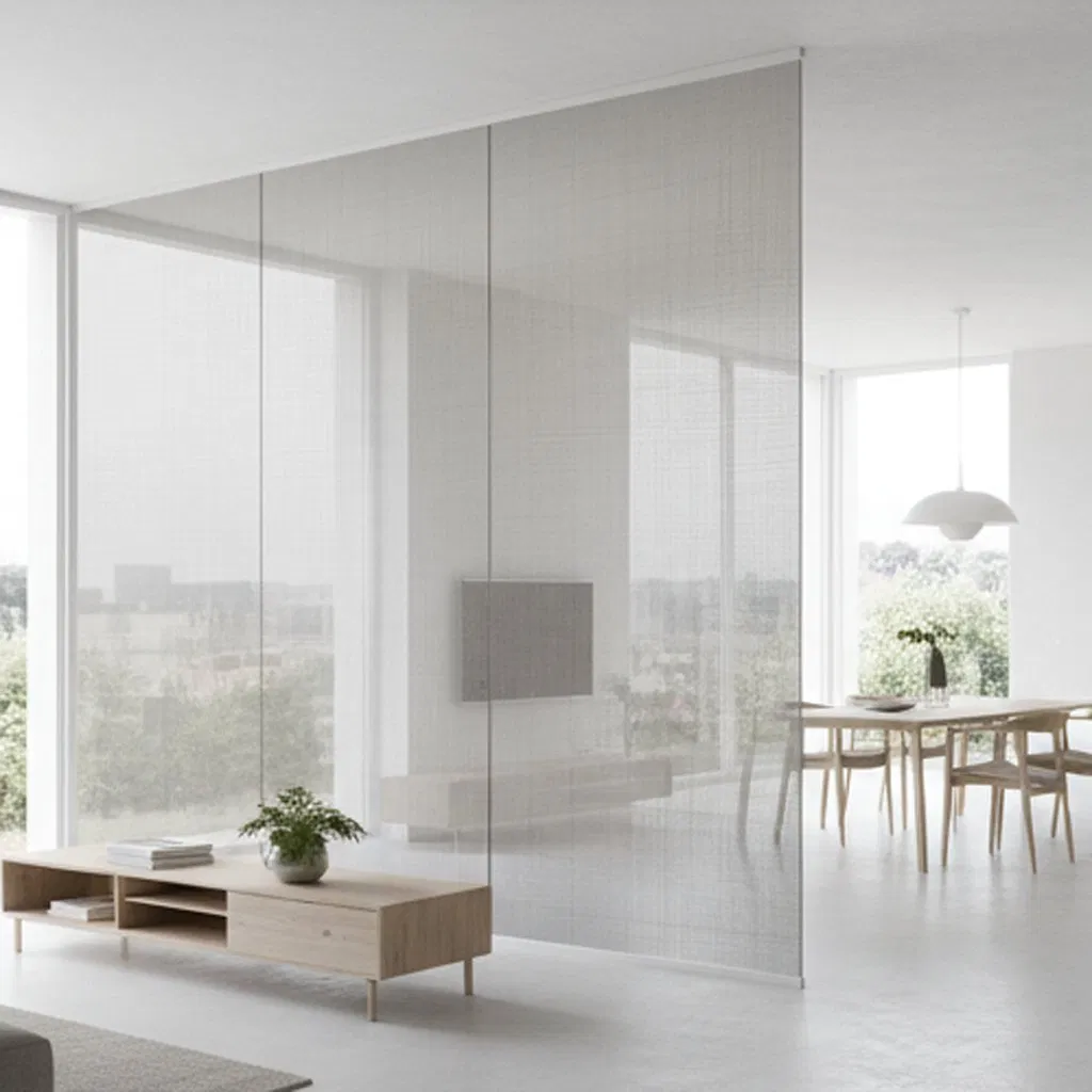 Frosted Privacy-Enhancing Door Glass Bespoke Interior Entryway Laminated Glass