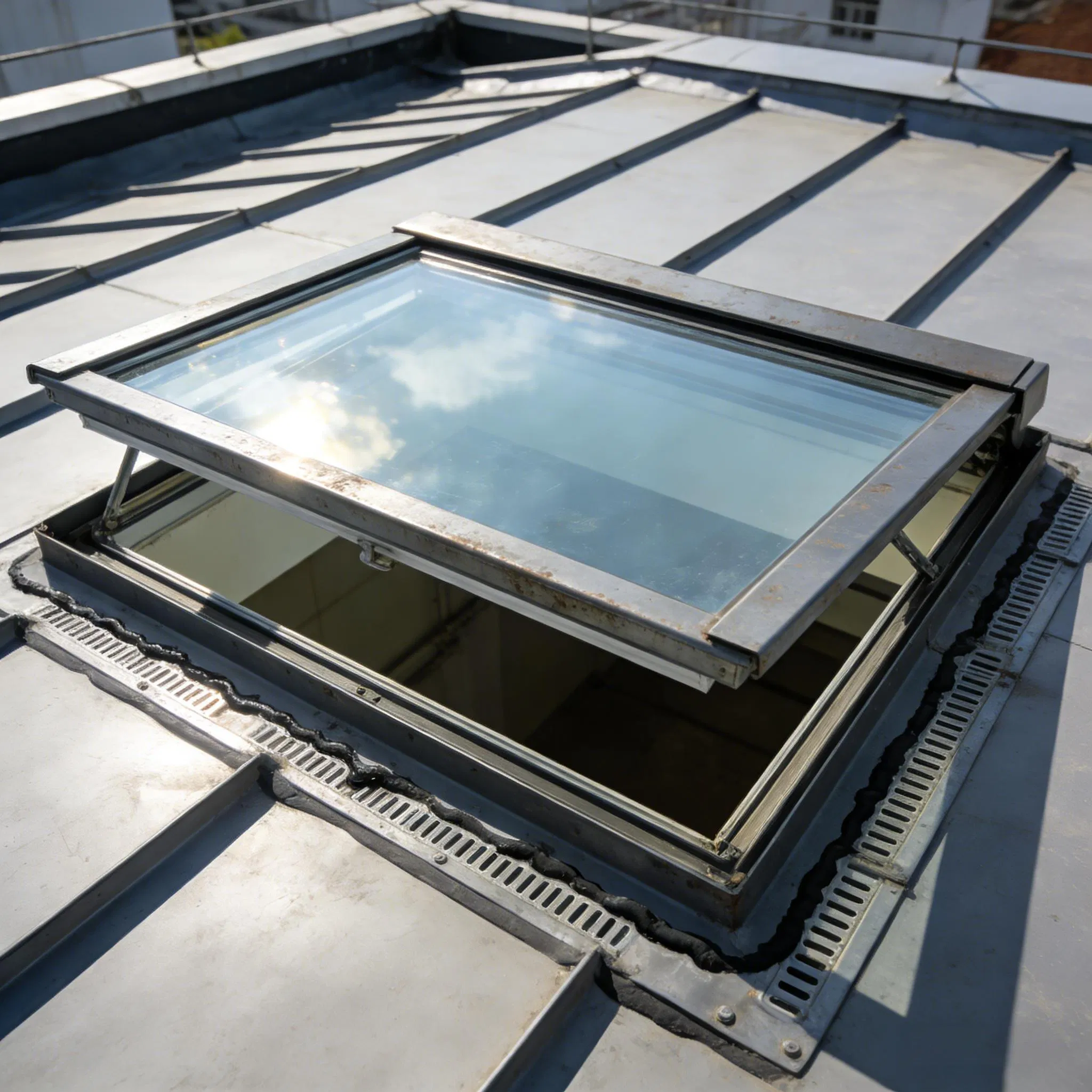 Versatile Aluminum Alloy Sliding Skylight with Durable Anodized Surface