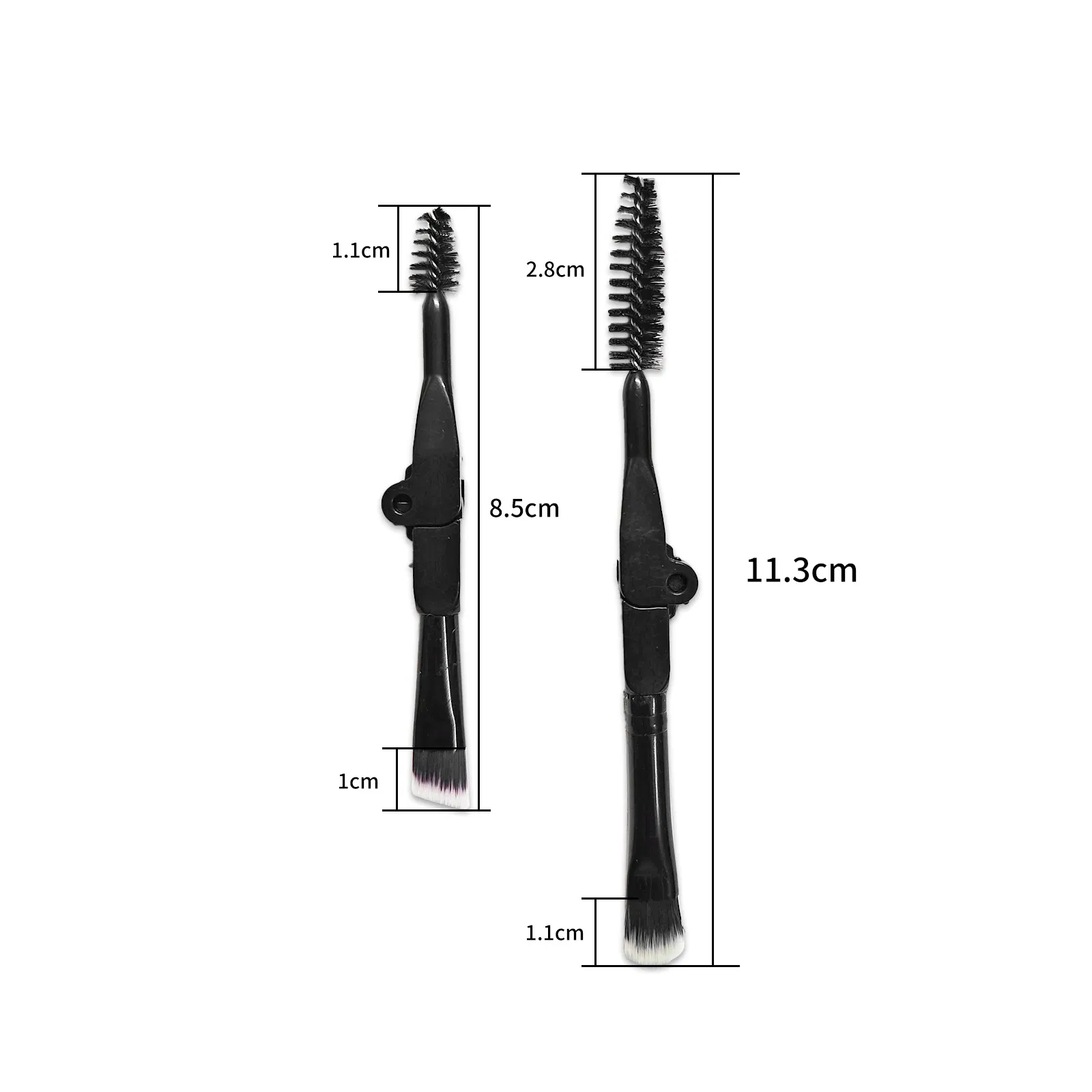 2 in 1 Eye Lash Eyebrow Lip Brushes Eyeshadow Eyelash Eyeliner Makeup Brush