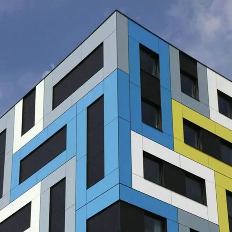 Customized 12mm Waterproof Fireproof Phenolic Compact Laminate Board Exterior HPL Wall Panels