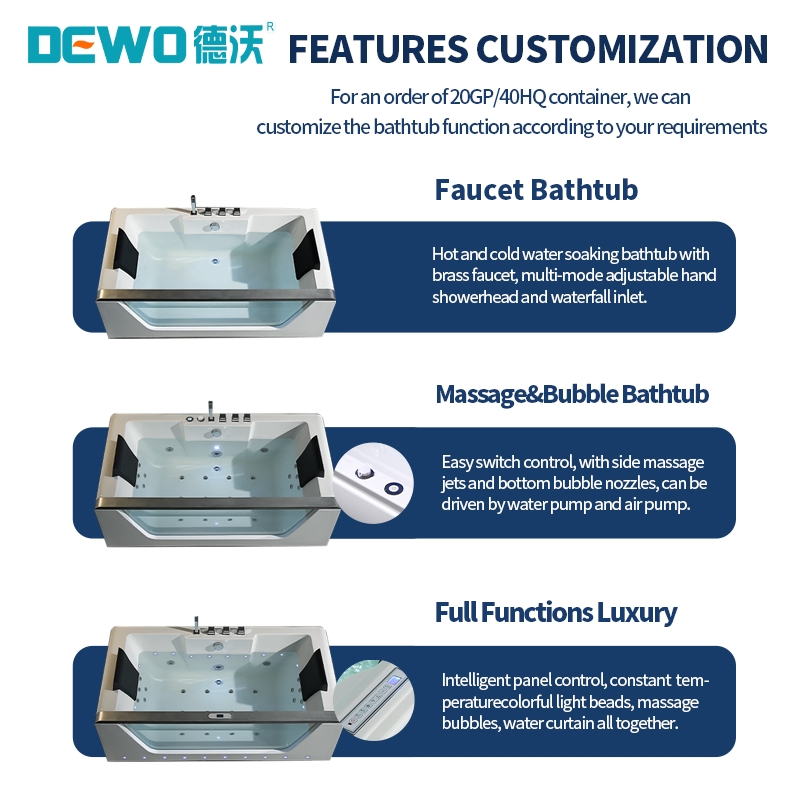 Угловая ванна Dewo GG230 с гидромассажем и подсветкой