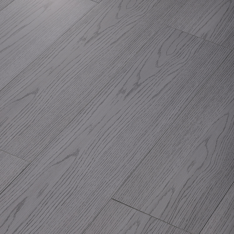 Nordic Style Flat Buckle White Oak Solid Wood Floor 0783