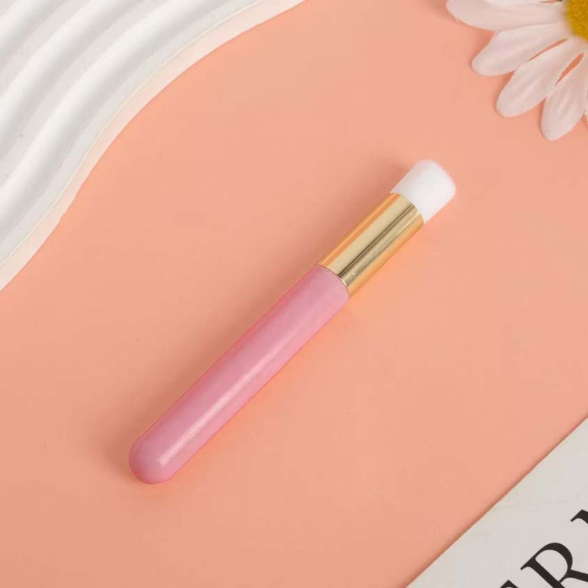 Private Label Colorful Lash Shampoo Brush Fancy Soft Customizable Fluffy Curved Eyelash Extension Bath Wash Shampoo Lash Brush