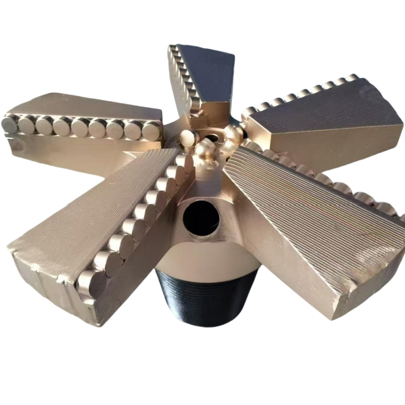 Three Blade PDC Bit Diamond Concave Drill Bit for Water Well Drilling