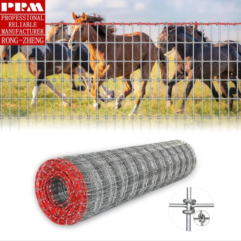 Heavy Duty Galvanized Wire Mesh Square Lock Knot for Horse Farm Fence