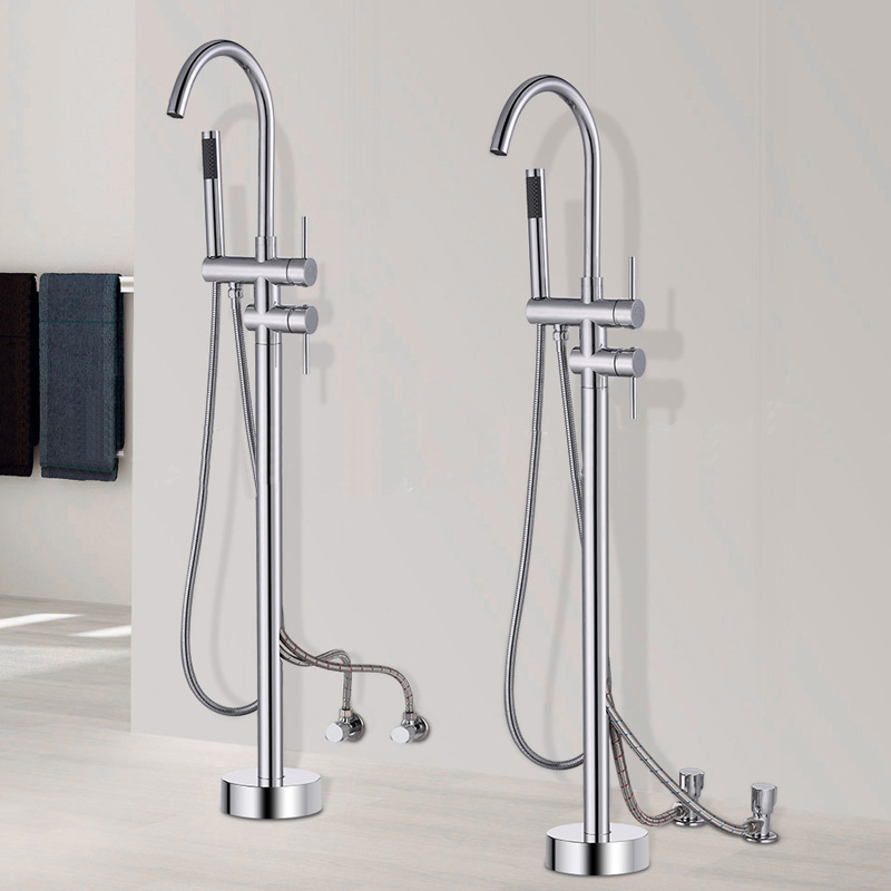 Bathroom Bath Tub Hot and Cold Shower Mixer Freestanding