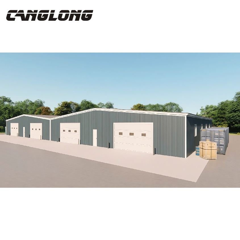 Welded Steel Structure Prefab Modular House Building/Prefabricated Steel Logistic Warehouse/Factory Workshop Building