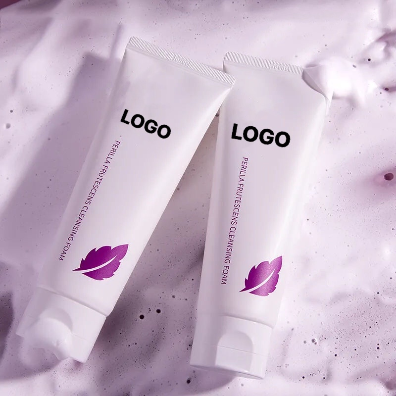 Custom Logo Skincare Bright Light Face Cleansing Foam Hydrating Facial Wash Cleanser