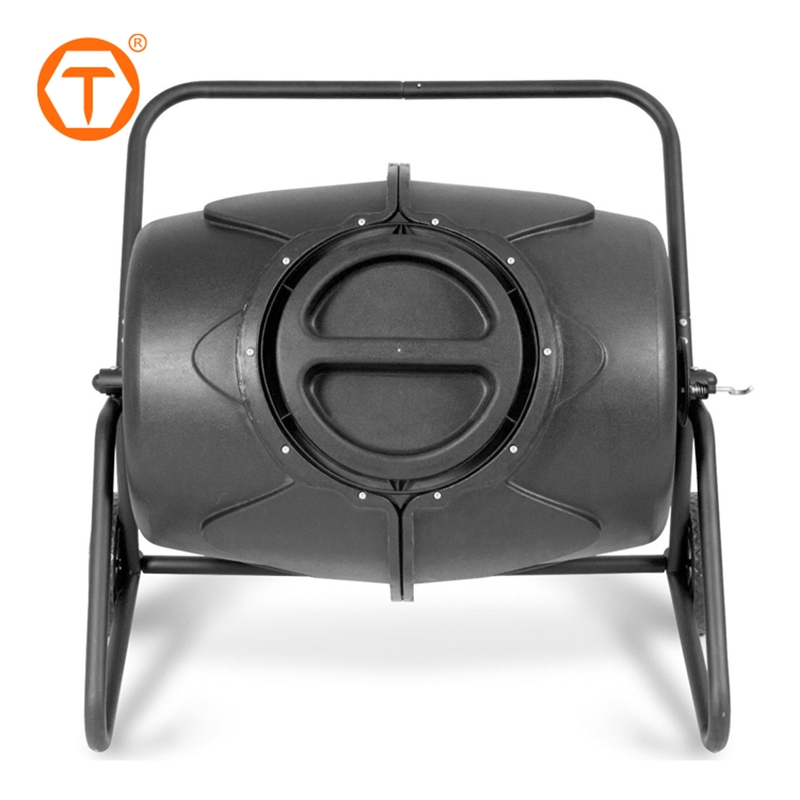 170L Backyard PP Plastic Tumbling Composter Outdoor Garden 360° Rotating Tumbler Bin Compost for Kitchen Yard Waste