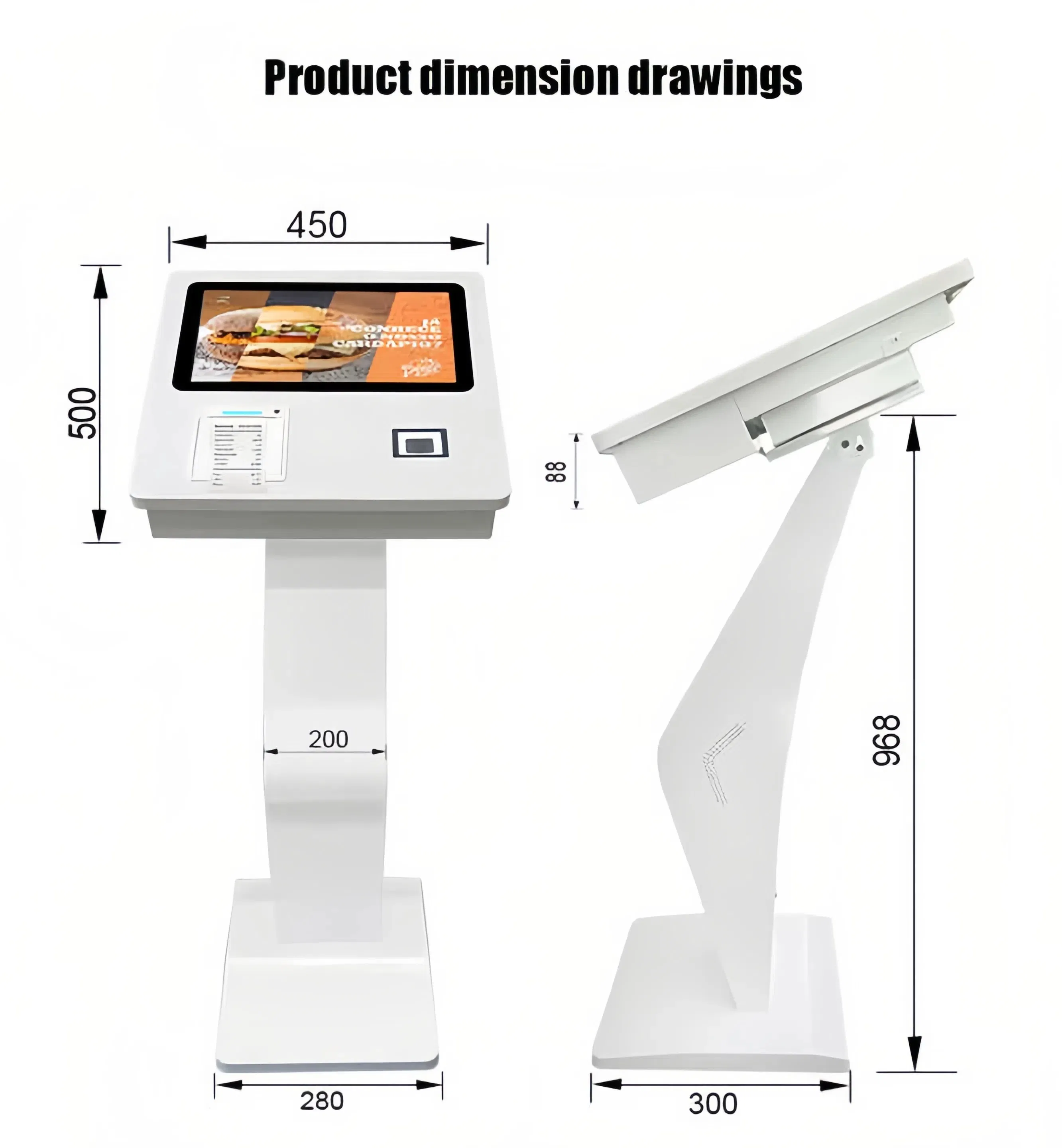 15.6 Inch Capacitive Touch Self-Service Kiosk