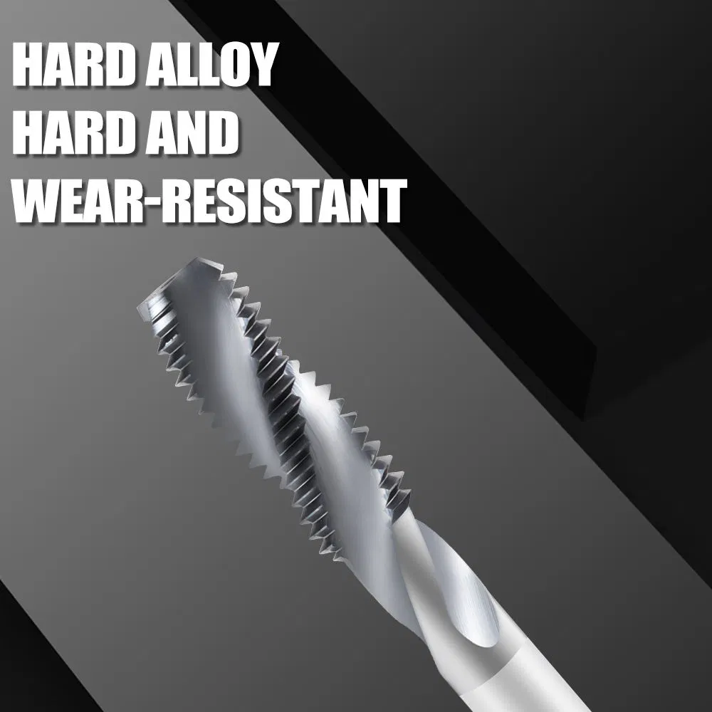 Sitelun Machine Tap Tungsten Steel Thread Tapping Drill Screw Tap CNC Tungsten Alloy Straight Flute Threading