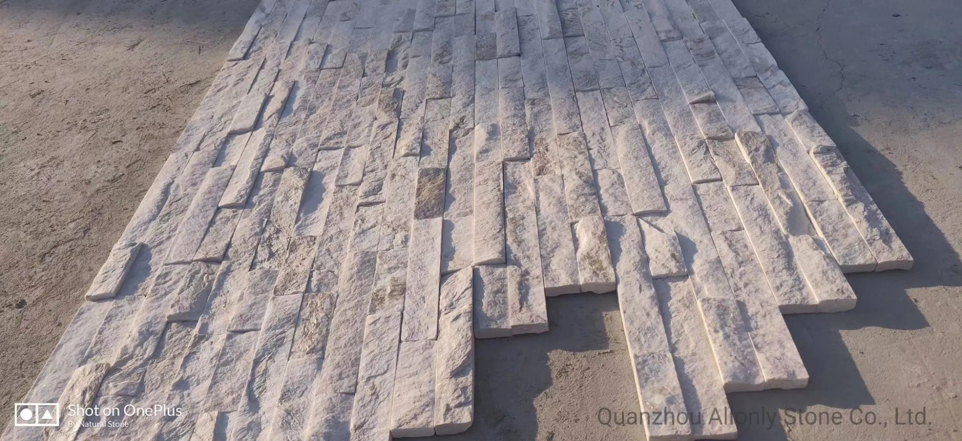 Natural White Quartztite and Slate Culture Stone Wall Cladding Panel for Indoor and Outdoor Decoration
