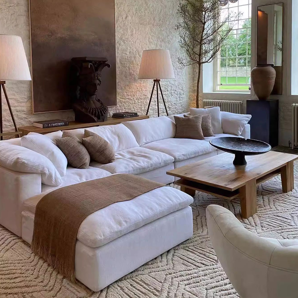 Комплект мебели для гостиной минимализм диван стол