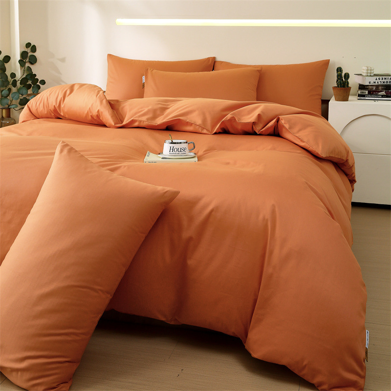 233tc 100%Cotton Bedsheet Deep Pocket Bed Sheet Set for Hotel&Home