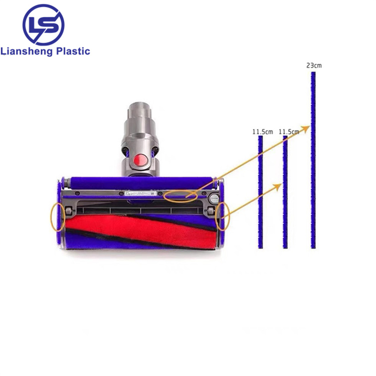 Colorful Pile Weather Stripping Customized Vacuum Cleaner Roller Brush Strip
