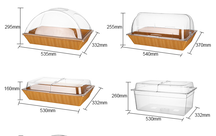Round Transparent Acrylic Food Cover Food Domes Cake Cover