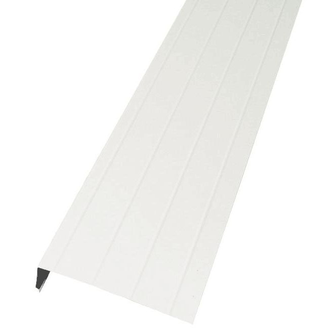 Factory Wholesale 8inchx12feet Size Aluminum White Ribbed Fascia with High Quality