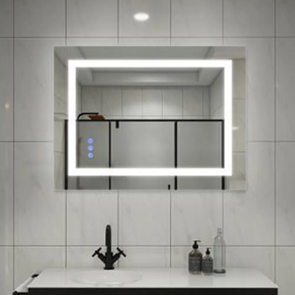 Modern Smart Mirrors Touch Switch Rectangle Smart LED with Speaker Bathroom Mirror