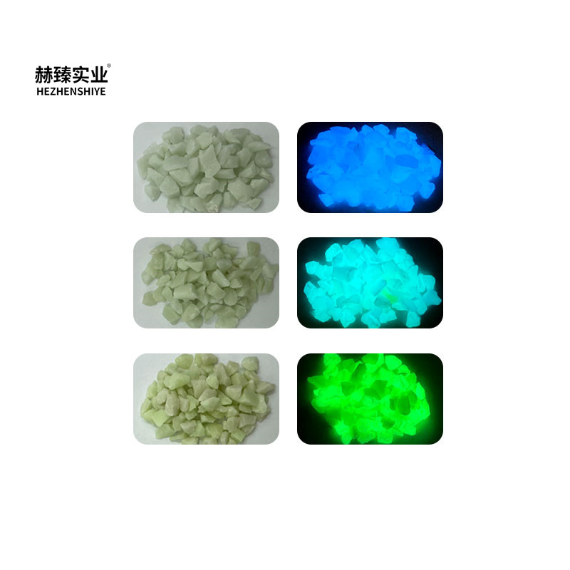 High-Contrast Luminescent Stone Glass, Such as Luminescent Pebbles and Resin Luminescent Stones, Are Used in Decorative Landscaping.