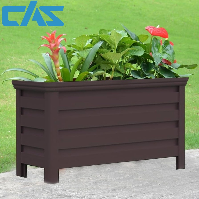 Indoor/Outdoor Rectangular Flower Pot for Garden Use at Home