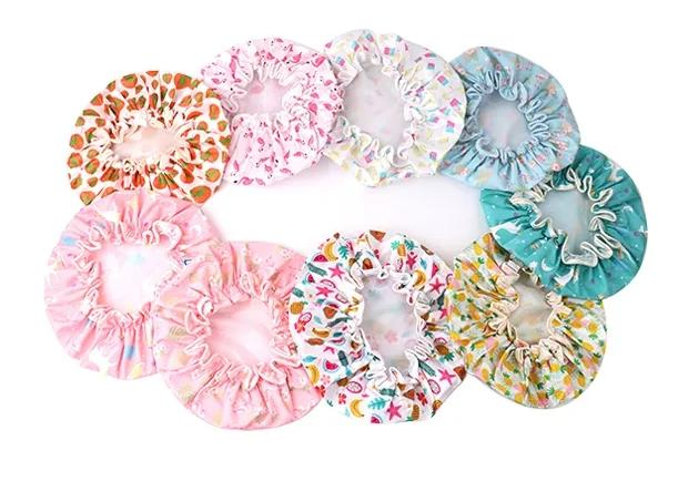Custom Waterproof Bath Baby Kids Woman Luxury Plastic Shower Cap