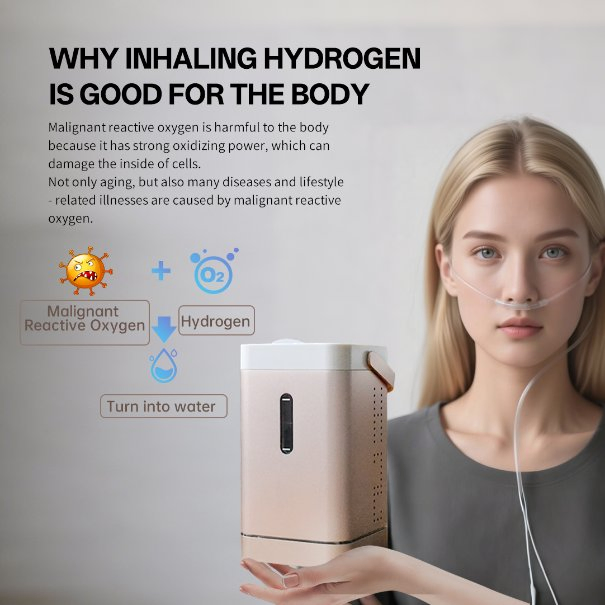 Cahmtf Portable Hydrogen - Oxygen Generator for Health & Daily Use