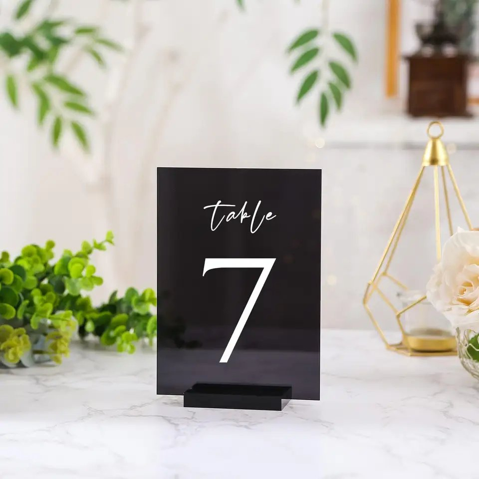 Double Side Acrylic Sign Menu Acrylic Display Board Printing 3D Acrylic LED Message Board