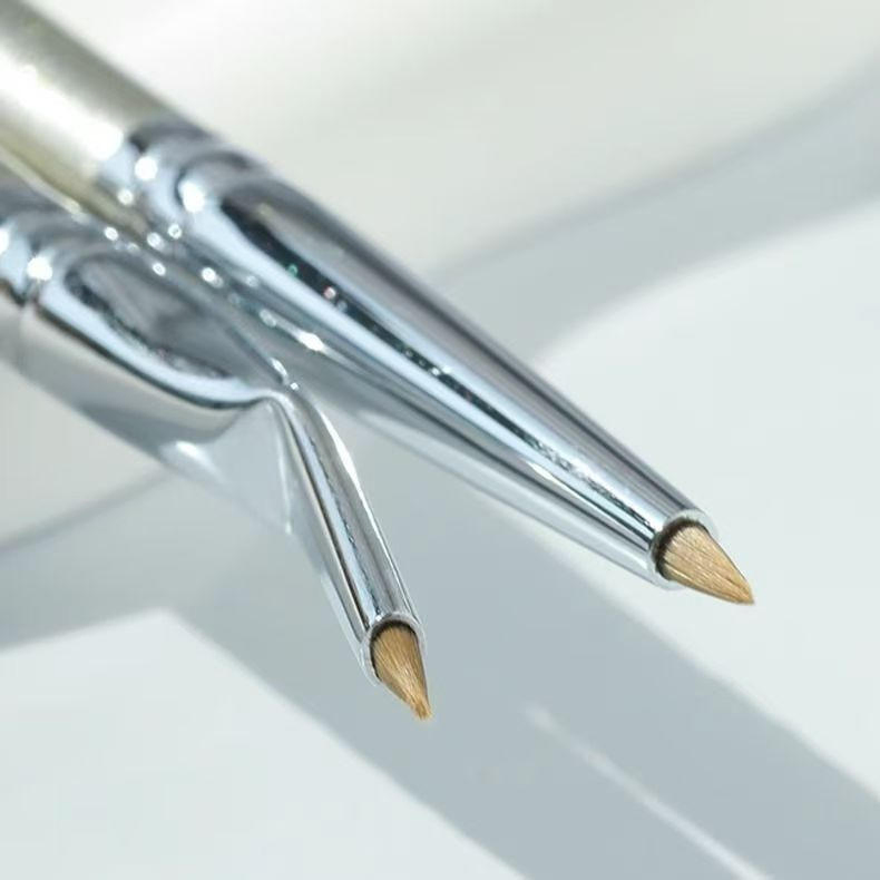 Precision Angled Flat Brush for Fine Gel Cheek Blush Makeup Brush