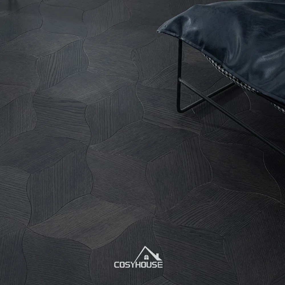 Hot Sale Manufacture Quality Parquet Oak Wood Cold Color Wire Brushed Flooring