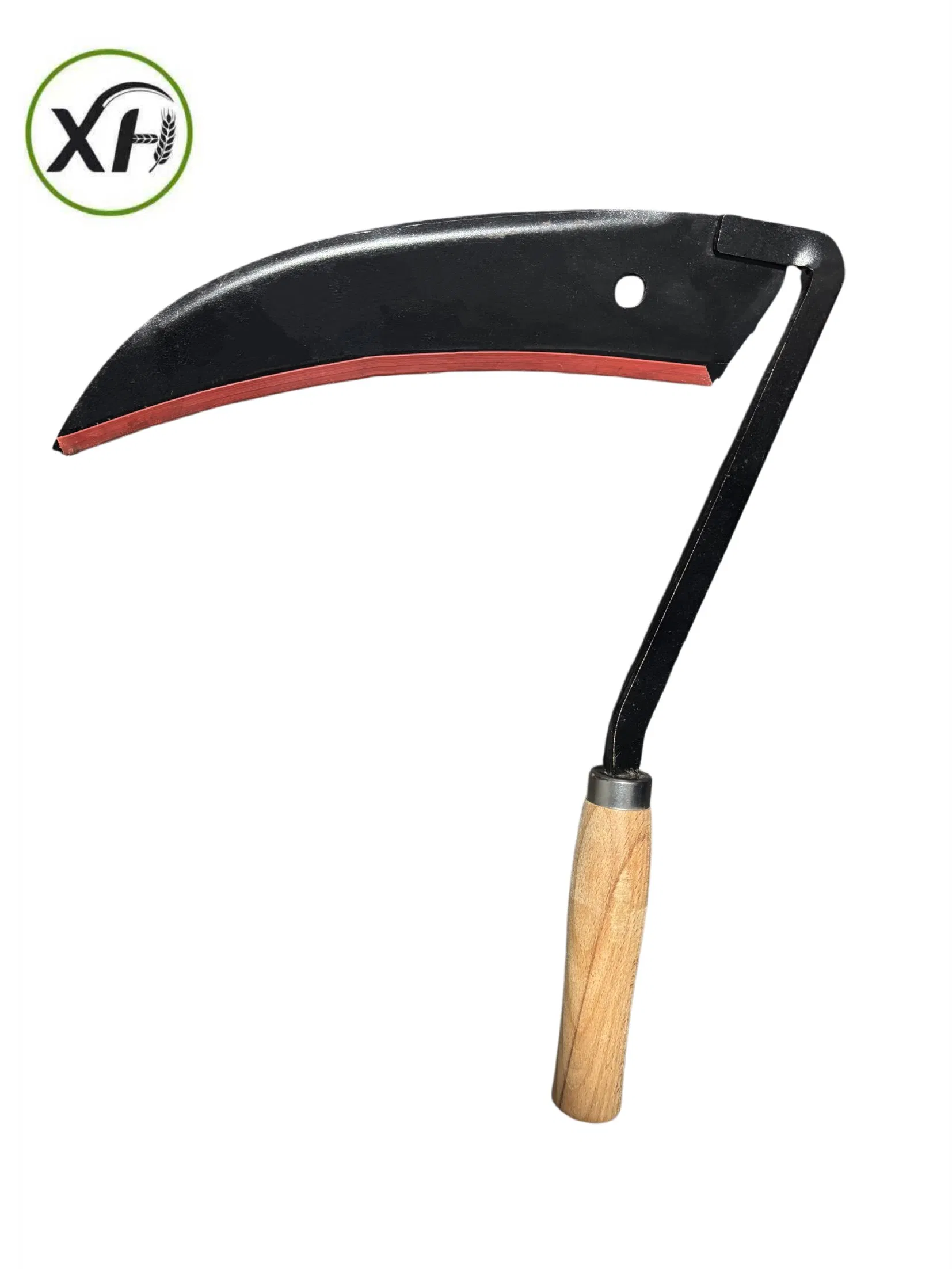Industrial-Grade Wood Handle No. 50 Carbon Steel Anti-Slip and Effortless Design Sickle Agricultural Durable Tool Sickle