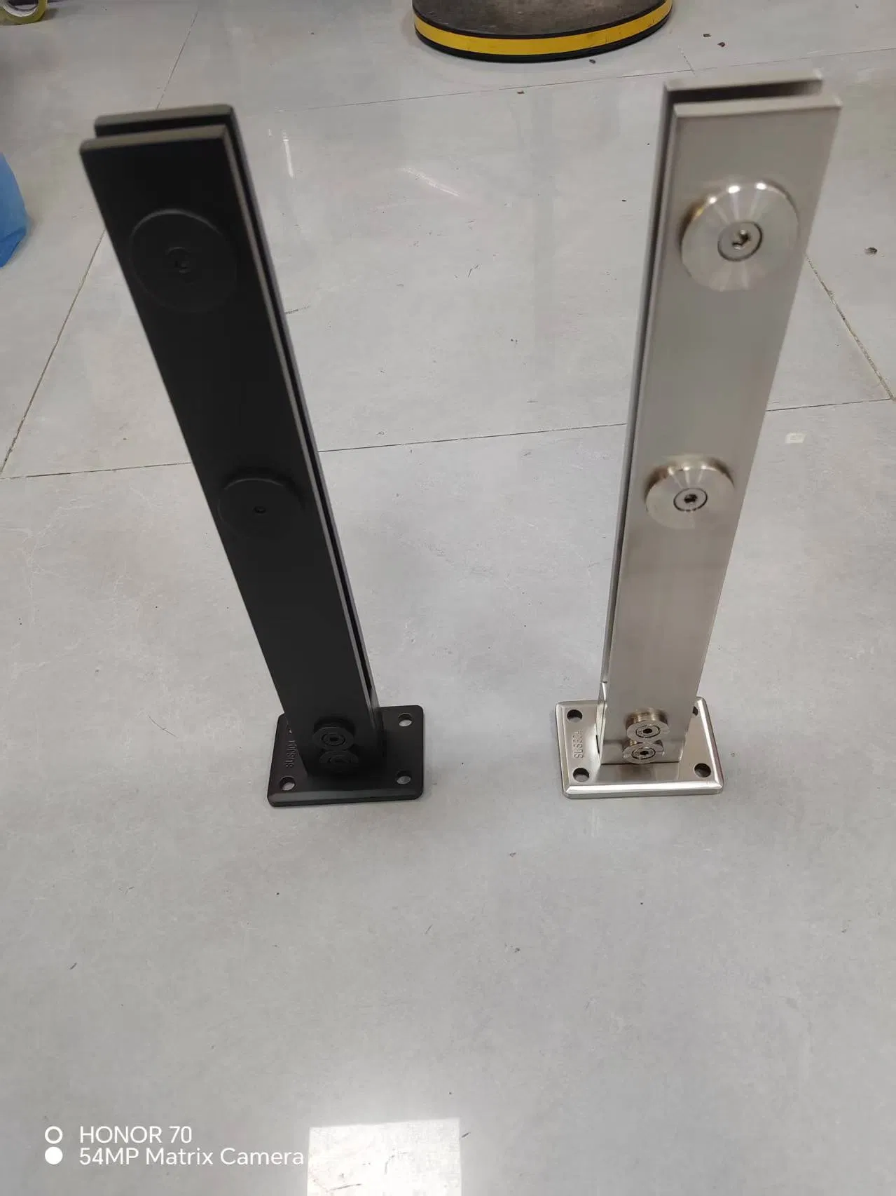 2 " Stainless Steel Balustrade Post with Side Channel for an Outdoor Balcony Fence Project