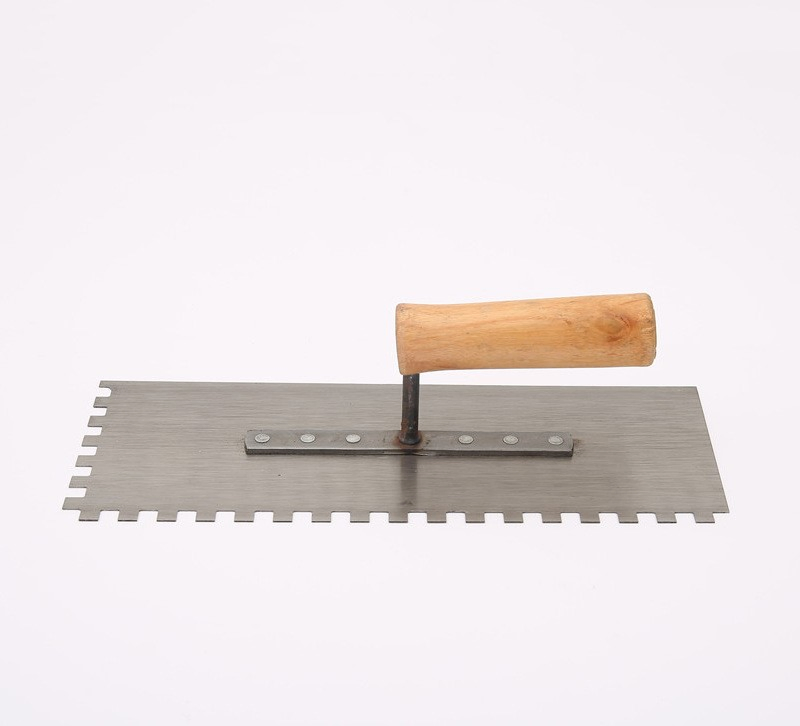 Wholesale Hand Tools Concrete Blade with Teeth Hand Plastering Trowel Wood Handle