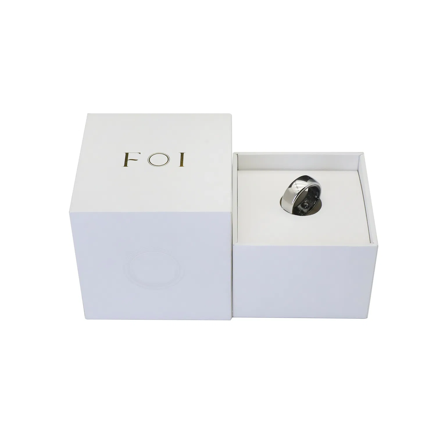Fashion Sport Blood Pressure Monitor with Logo Electronics Bluetooth Wireless Smart Ring