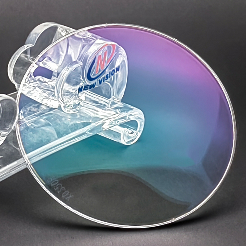 1.61 Mr-8 Finished Advanced Colorful Sunfilter Photochromic Blue Hmc Optical Eyewear Lens