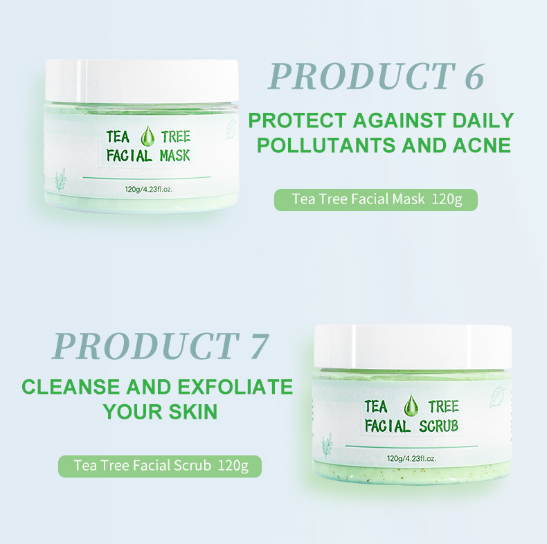 Beauty Cosmetics Skin Care Antin Aging Wrinkles Pimples Remover Tea Tree Skin Care Set