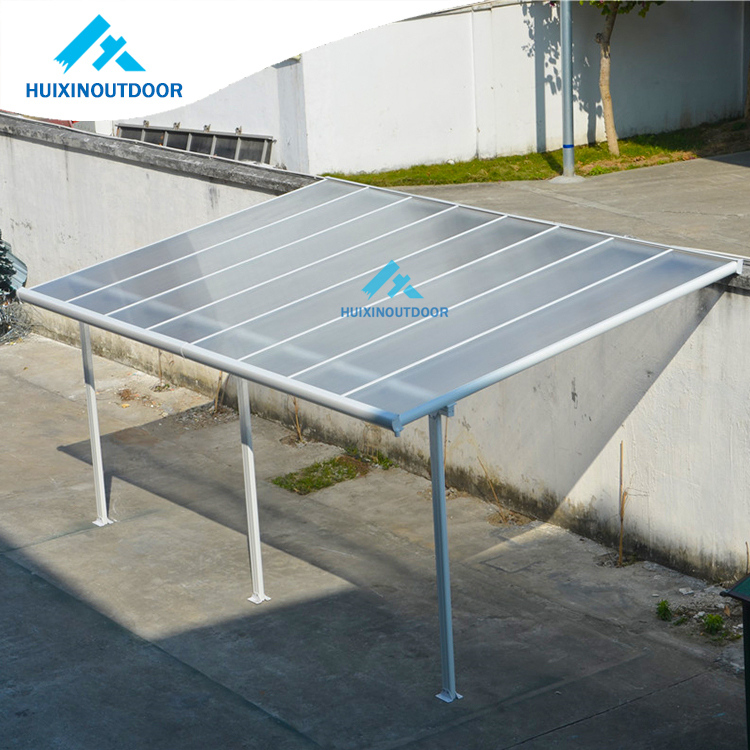 Folding Aluminum Carport Garden Shed Awning Canopy Outdoor Balcony Car Waterproof Black Pergola Patio Cover