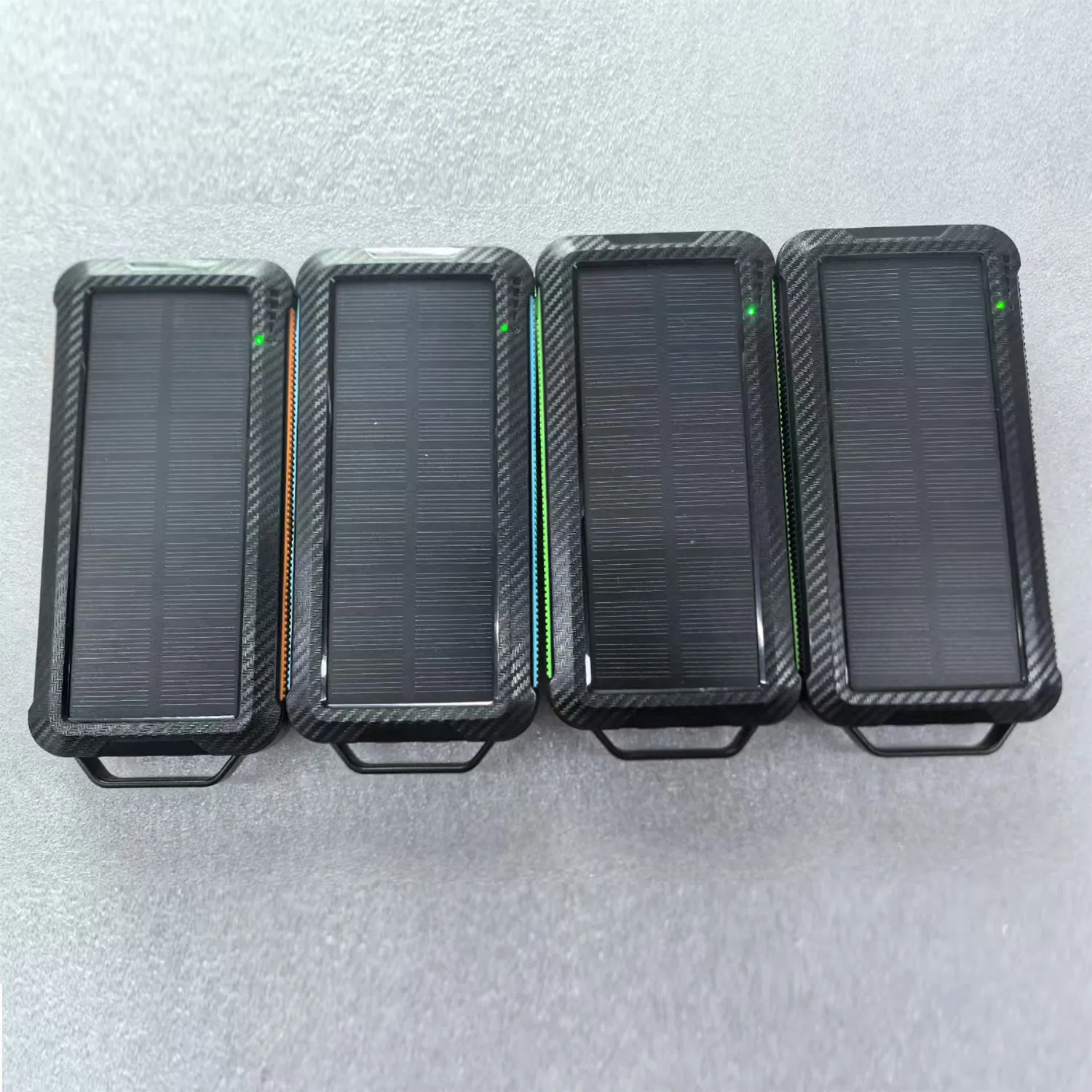 10000mAh Dual USB Ports Waterproof Outdoor Camping Solar Power Bank Phone Charger with Type-C DC Input External Backup Power Bank for Cell Phones