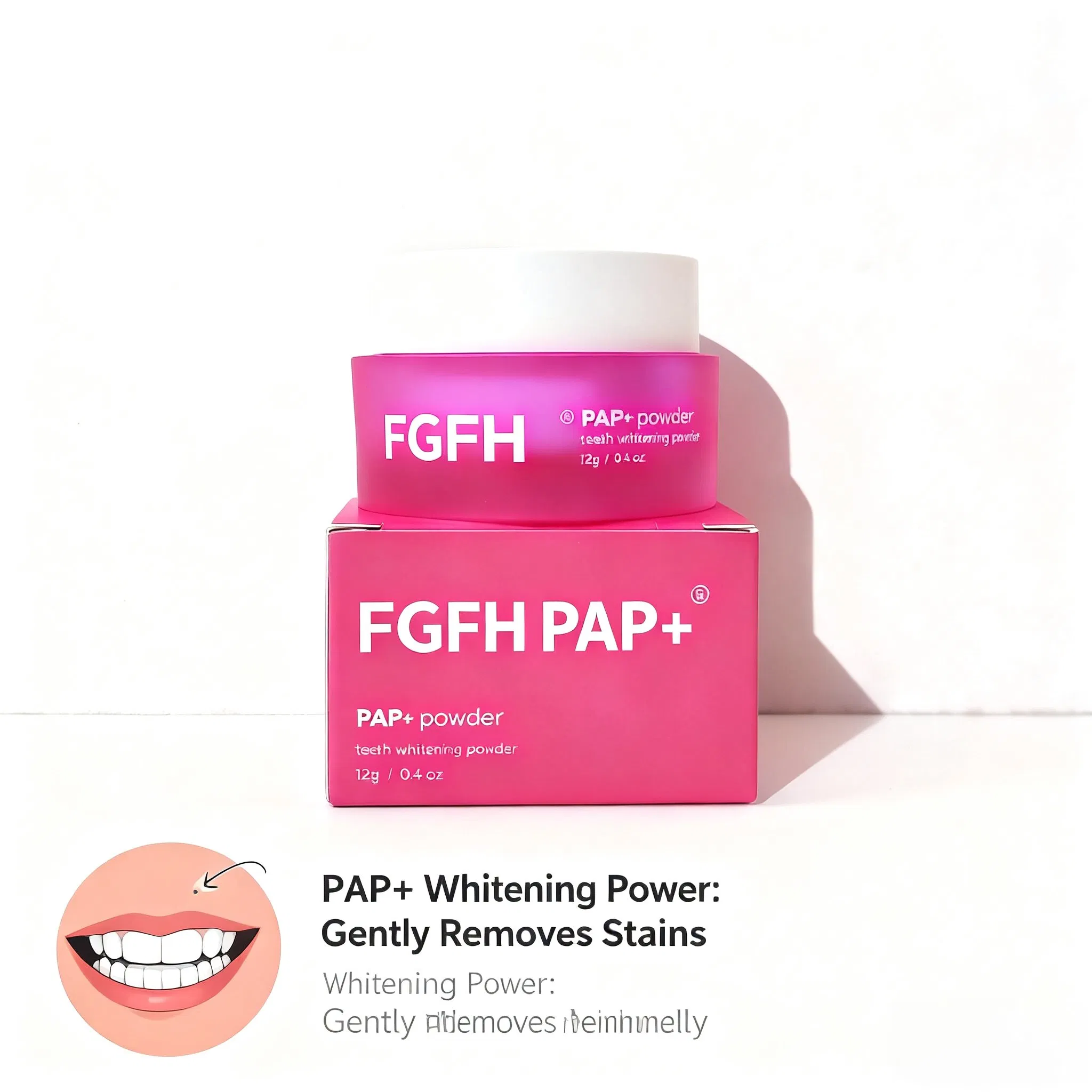 Herbal Whitening Tooth Powder Freshens Breath Removes Stains Brightens Teeth