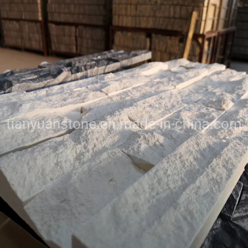 White Limestone Ledge Stone for Feature Wall