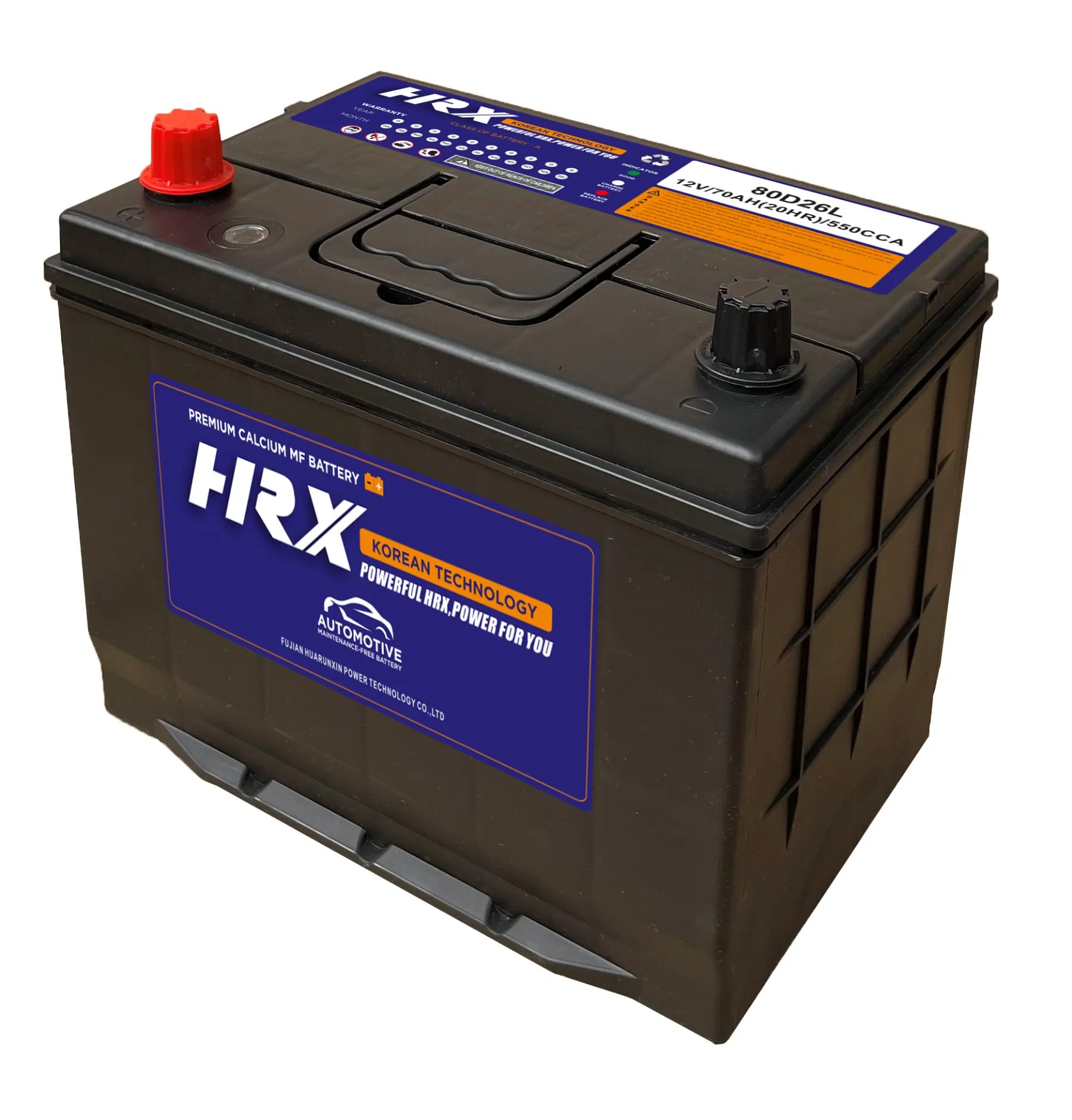 Maintenance Free Automotive Battery 80D26 12V 70Ah