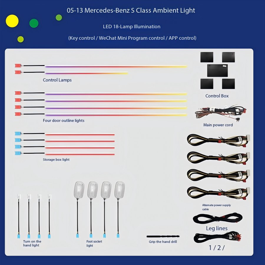 Специальная подсветка клаксона для Mercedes-Benz W221 W222