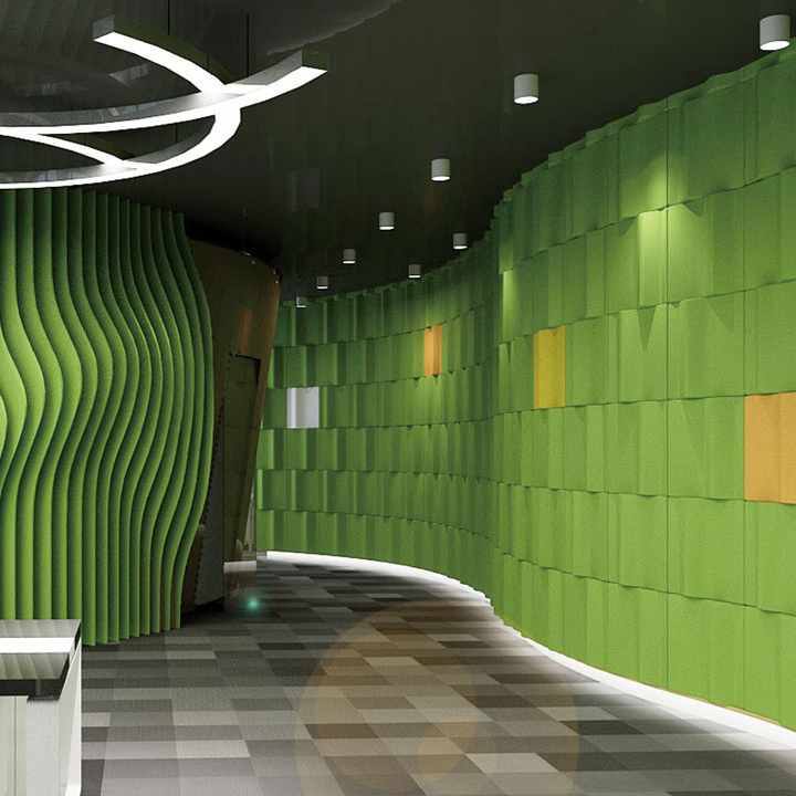 Fire Proof 3D Acoustic Panel Atmosphere Trend Decoration