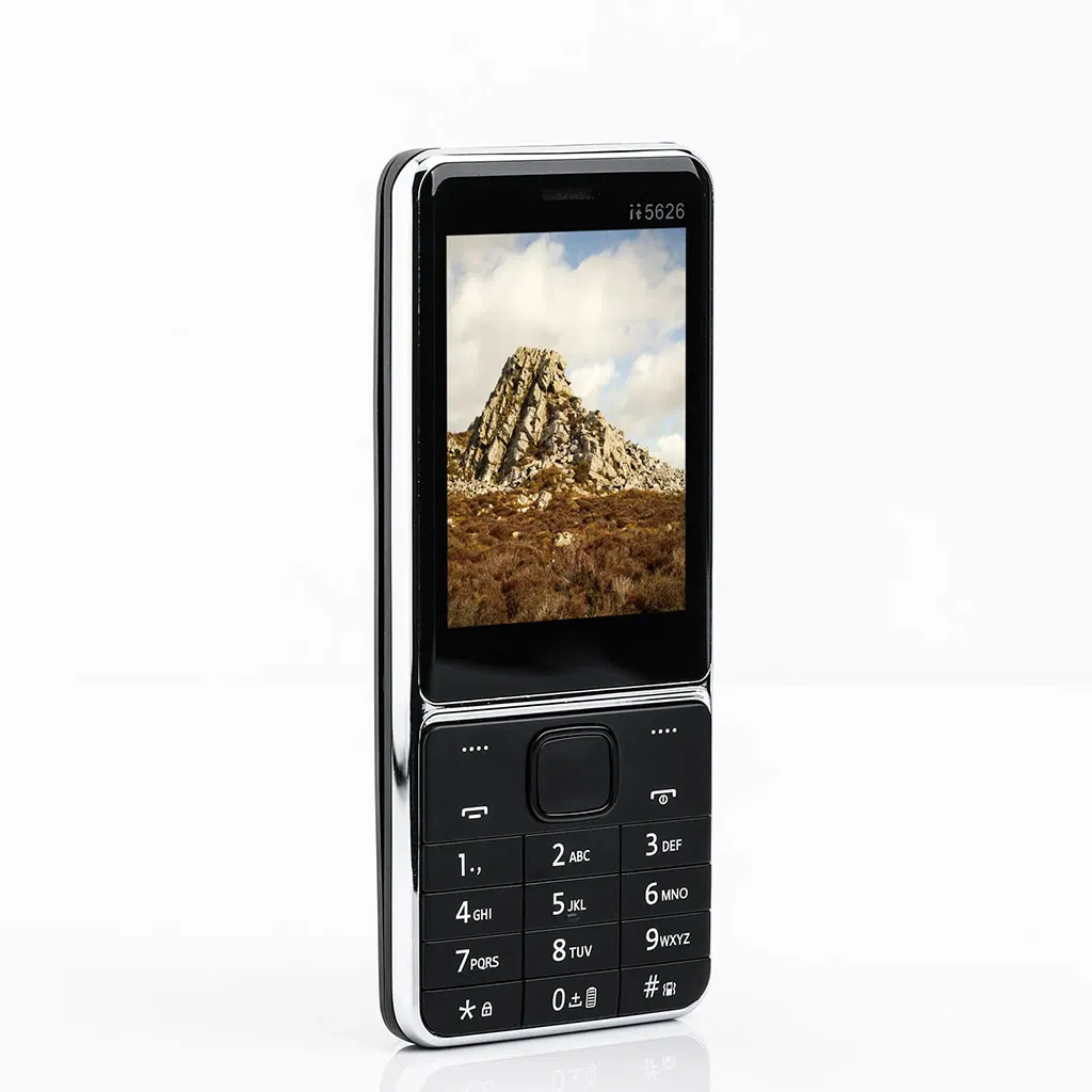 Кнопочный телефон 2G Dual SIM, металлический корпус, 2500 мАч