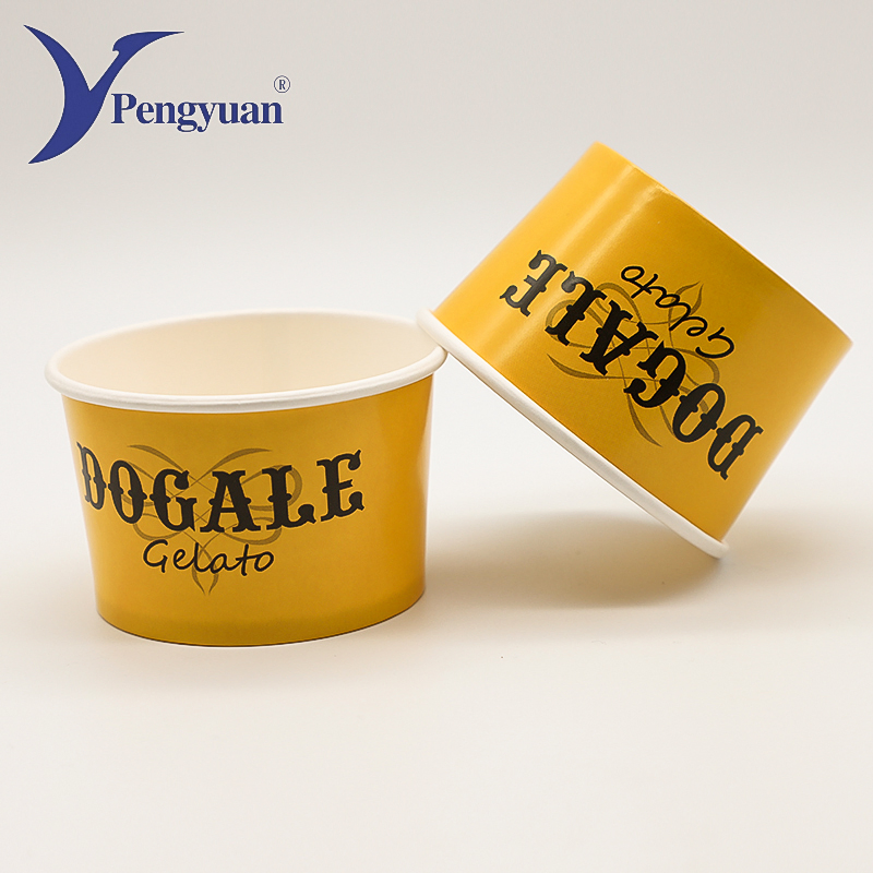 Custom Printing Frozen Ice Cream Paper Cup Ice Cream Container