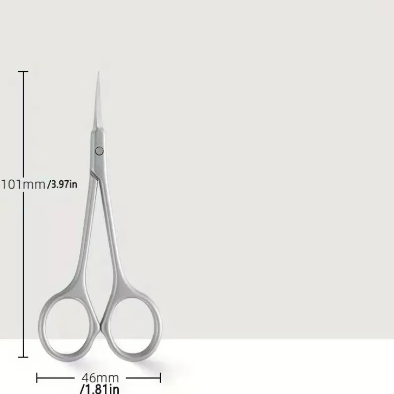 Factory Stock Stainless Steel Front Treatment Cuticle Eyebrow Trimming Beauty Clippers